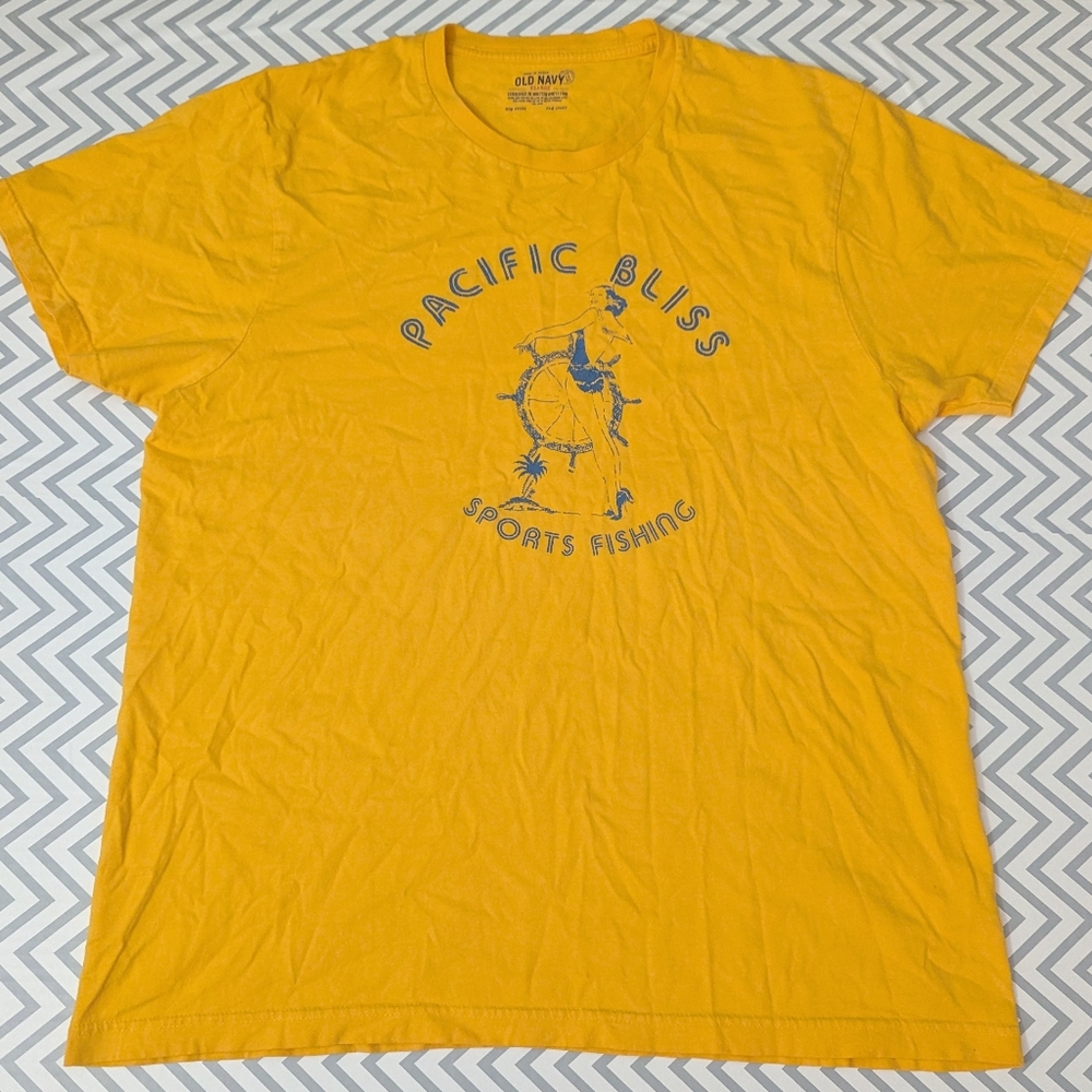 Old Navy Yellow Short Sleeve Tee T Shirt
